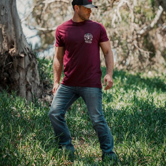 Howitzer Style Men's T-Shirt CHRIS KYLE FROG FLAG Military Grunt MFG - Picture 6 of 16